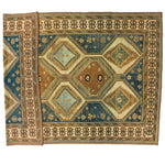 7x10 Blue and Brown Persian Rug