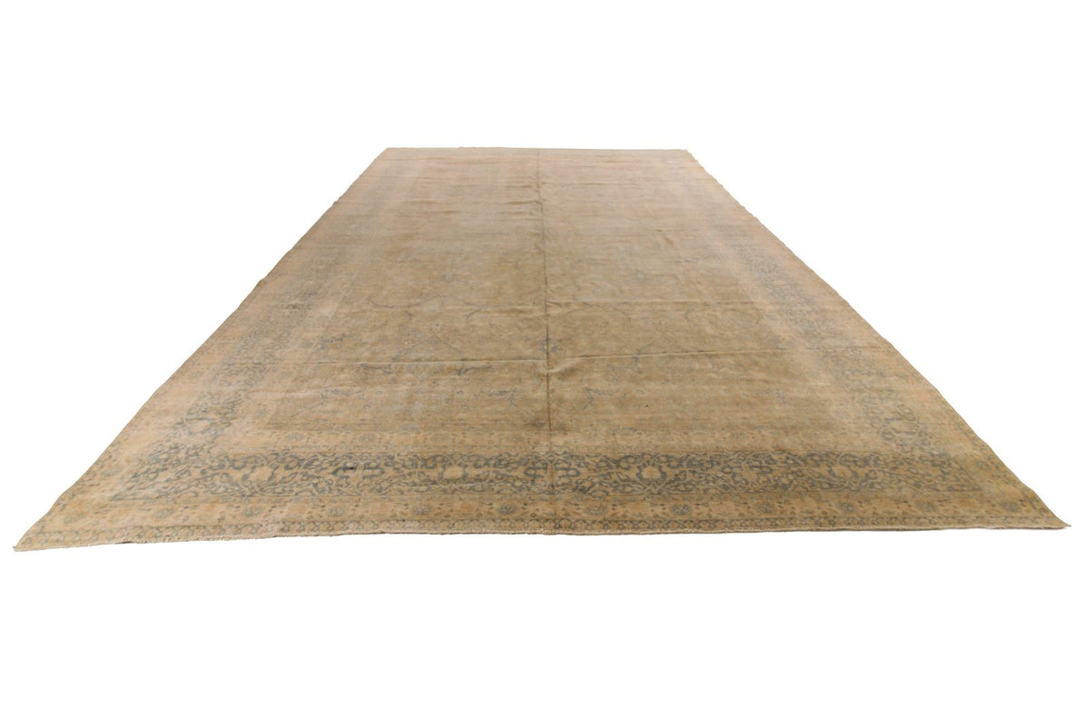 11x18 Beige and Blue Persian Traditional Rug