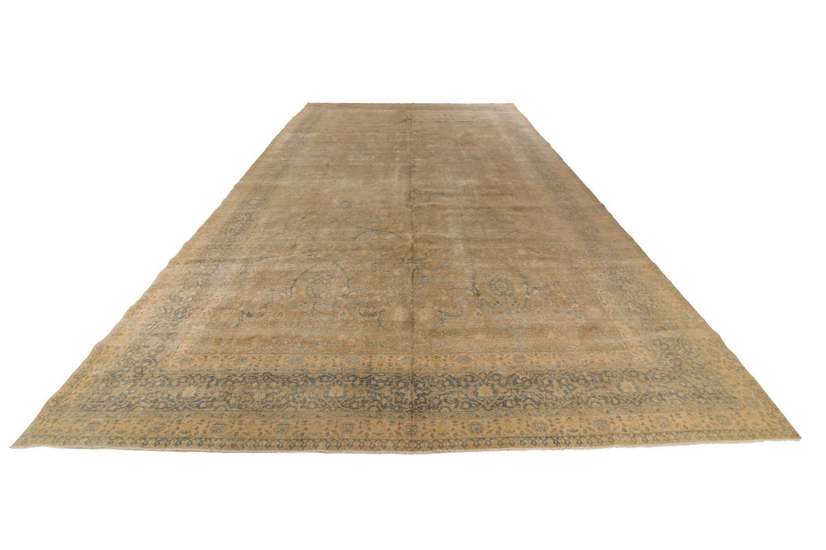 11x18 Beige and Blue Persian Traditional Rug