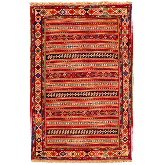4x7 Multicolor Turkish Patchwork Rug