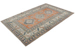 5x7 Red and Beige Turkish Tribal Rug
