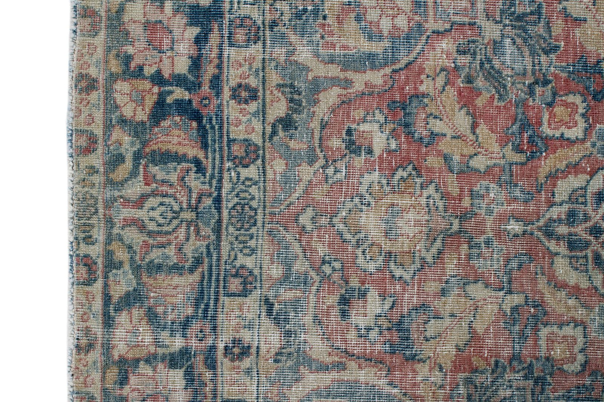 5x6 Red and Navy Persian Traditional Rug