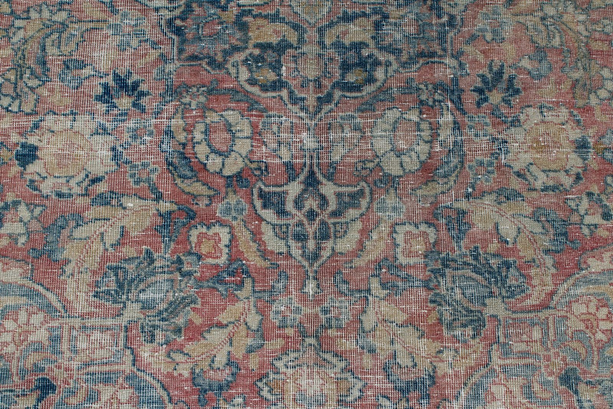 5x6 Red and Navy Persian Traditional Rug