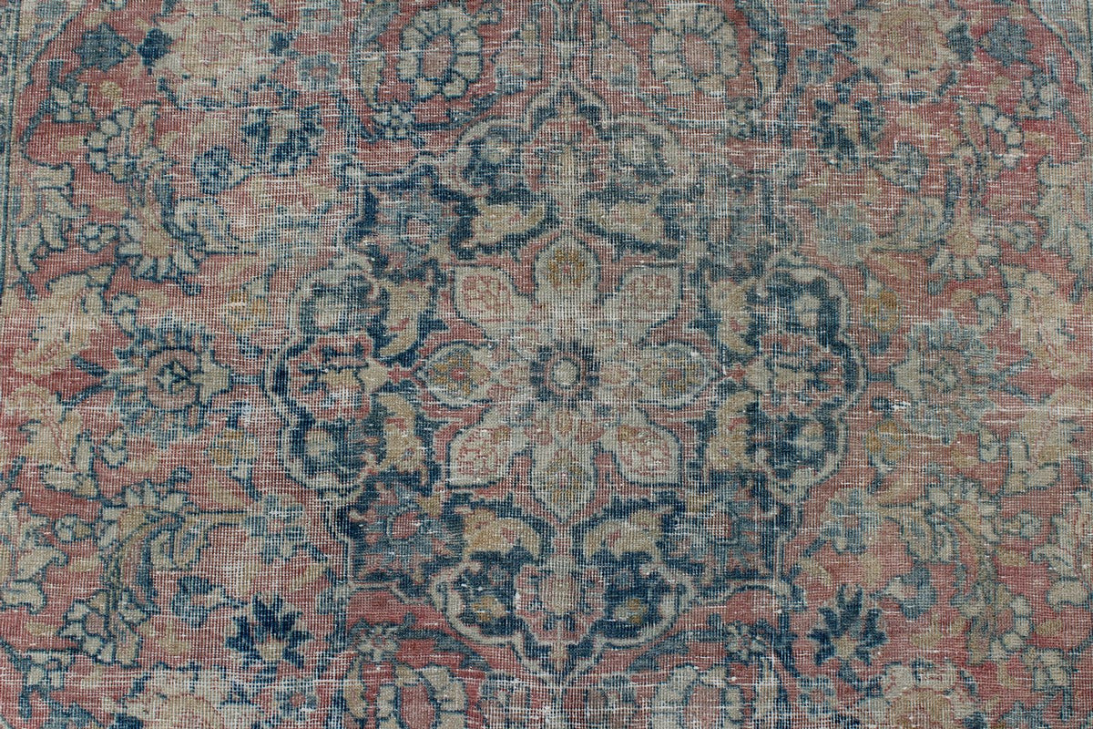 5x6 Red and Navy Persian Traditional Rug