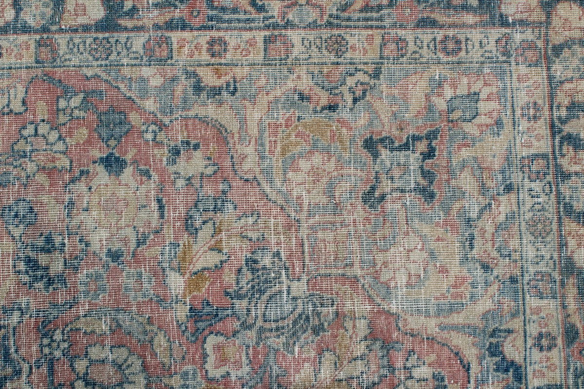 5x6 Red and Navy Persian Traditional Rug