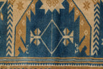 4x6 Blue and Beige Anatolian Tribal Rug