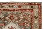 3x12 Beige and Red Traditional Persian Runner