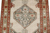 3x12 Beige and Red Traditional Persian Runner