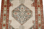 3x12 Beige and Red Traditional Persian Runner