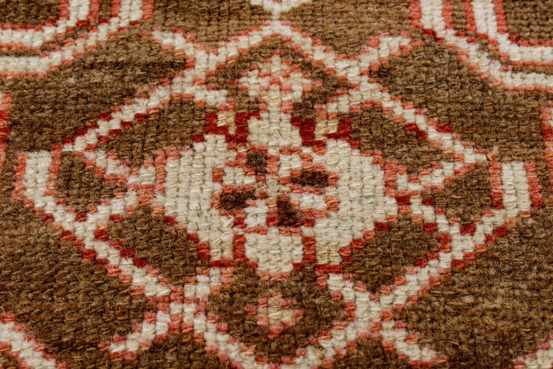 3x12 Beige and Red Traditional Persian Runner