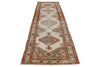 3x12 Beige and Red Traditional Persian Runner