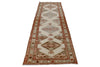 3x12 Beige and Red Traditional Persian Runner