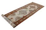 3x12 Beige and Red Traditional Persian Runner