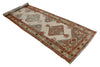 3x12 Beige and Red Traditional Persian Runner