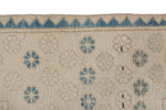 3x13 Beige and Blue Turkish Oushak Runner