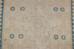 3x13 Beige and Blue Turkish Oushak Runner