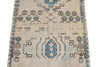 3x13 Beige and Blue Turkish Oushak Runner