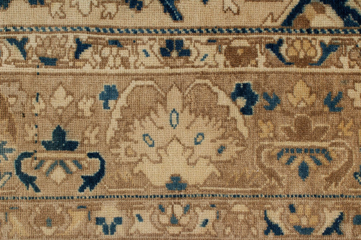 9x12 Beige and Blue Persian Rug