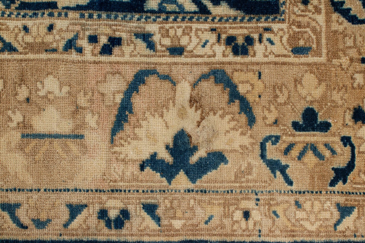 9x12 Beige and Blue Persian Rug