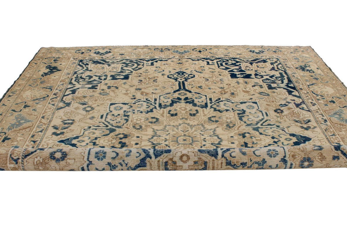 9x12 Beige and Blue Persian Rug