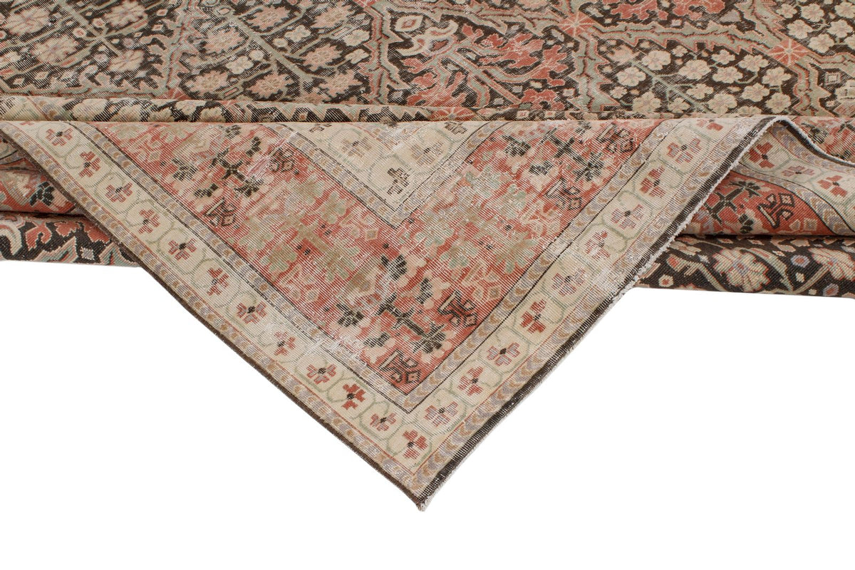 8x12 Black and Pink Persian Traditional Rug