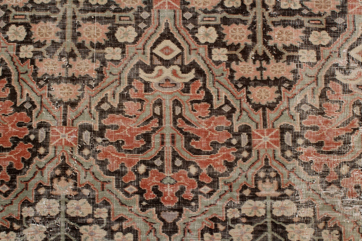 8x12 Black and Pink Persian Traditional Rug