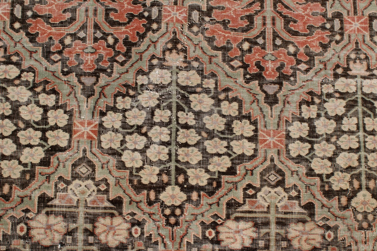 8x12 Black and Pink Persian Traditional Rug