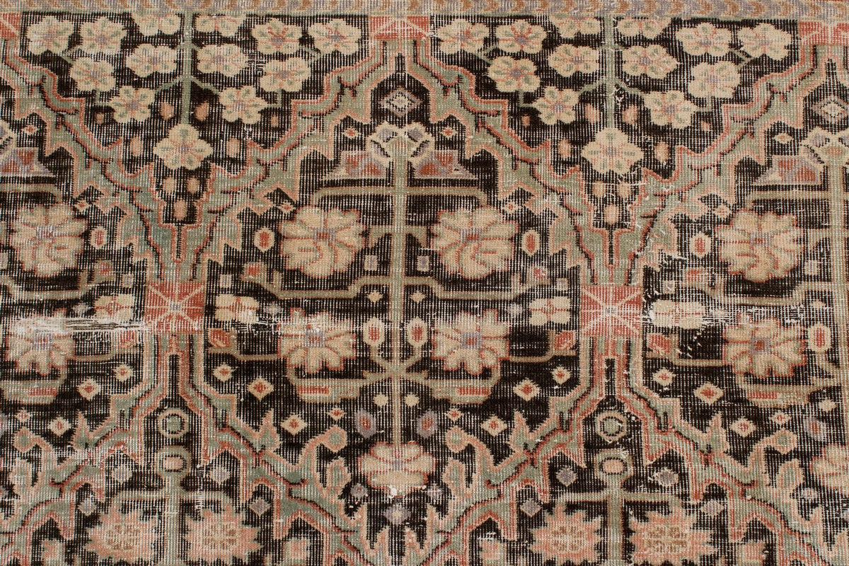 8x12 Black and Pink Persian Traditional Rug