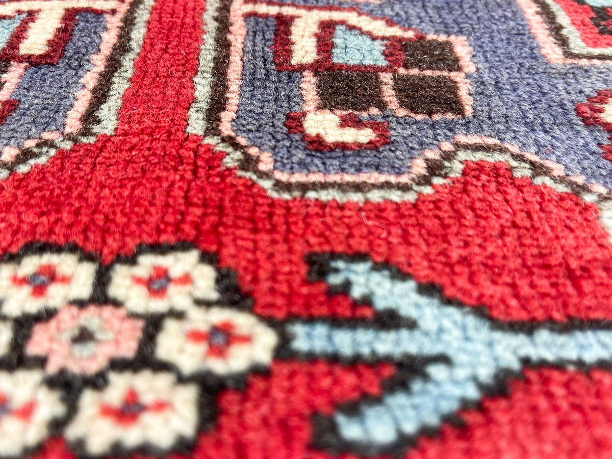4x7 Red and Ivory Persian Traditional Rug
