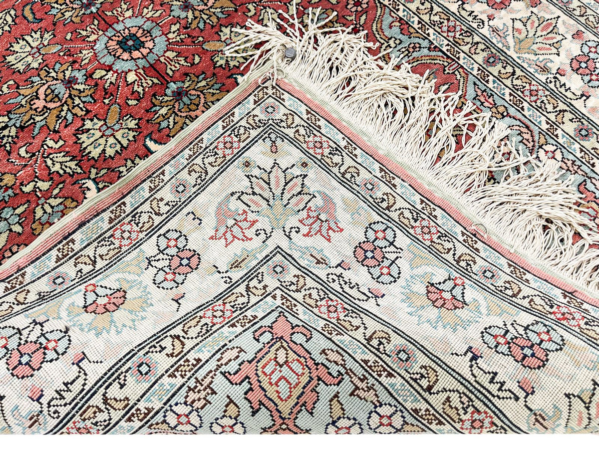 3x4 Pink and Ivory Turkish Traditional Rug