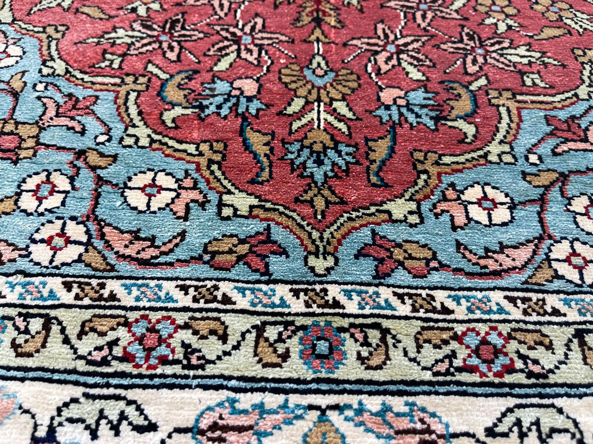3x4 Pink and Ivory Turkish Traditional Rug