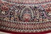 8x8 Red and Navy Turkish Antep Rug