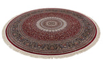 8x8 Red and Navy Turkish Antep Rug