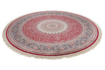 8x8 Red and Navy Turkish Antep Rug