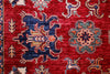 10x13 Red and Ivory Kazak Tribal Rug