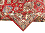 9x12 Red and Beige Kazak Tribal Rug