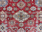 9x12 Red and Beige Kazak Tribal Rug