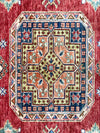 9x12 Red and Beige Kazak Tribal Rug