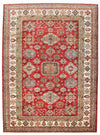 9x12 Red and Beige Kazak Tribal Rug