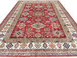 9x12 Red and Beige Kazak Tribal Rug