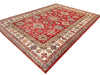 9x12 Red and Beige Kazak Tribal Rug