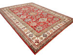 9x12 Red and Beige Kazak Tribal Rug