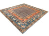 8x8 Red and Blue Anatolian Traditional Rug