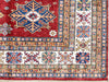 8x10 Red and Ivory Kazak Tribal Rug