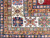 8x10 Red and Ivory Kazak Tribal Rug