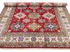 8x10 Red and Ivory Kazak Tribal Rug