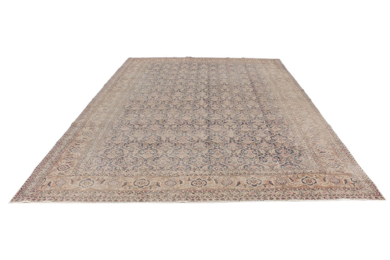 8x12 Navy and Rust Turkish Traditional Rug