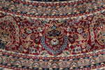 8x8 Navy and Red Turkish Antep Rug