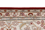 8x10 Red and Ivory Turkish Silk Rug