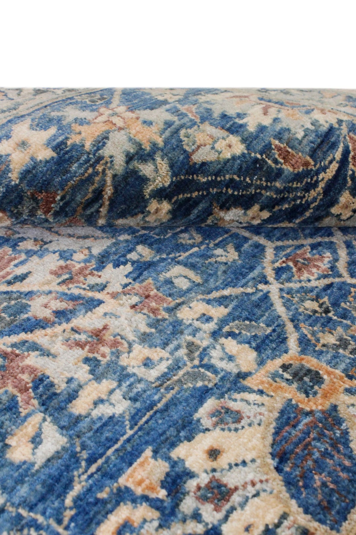 3x5 Navy and Ivory Anatolian Traditional Rug